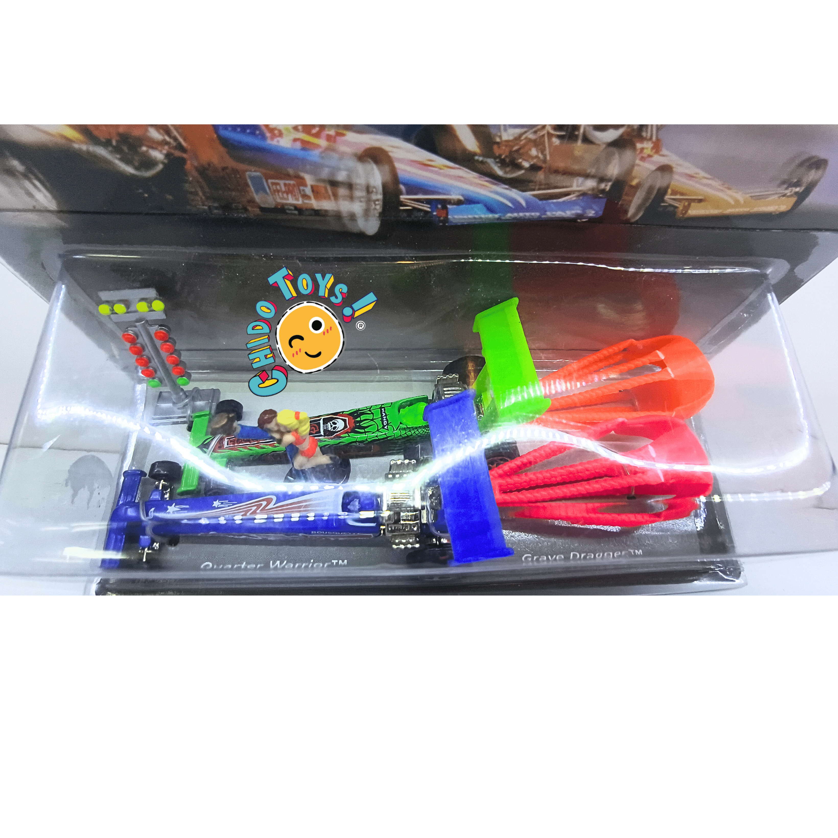 Hot Wheels Micro Action Pack Drag Racing 1997, sellado - Chido Toys