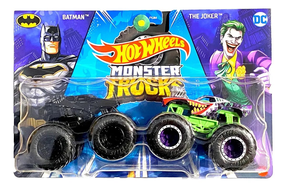 Hot Wheels Monster Trucks Batman vs Joker 1:64 DC Pack - Chido Toys