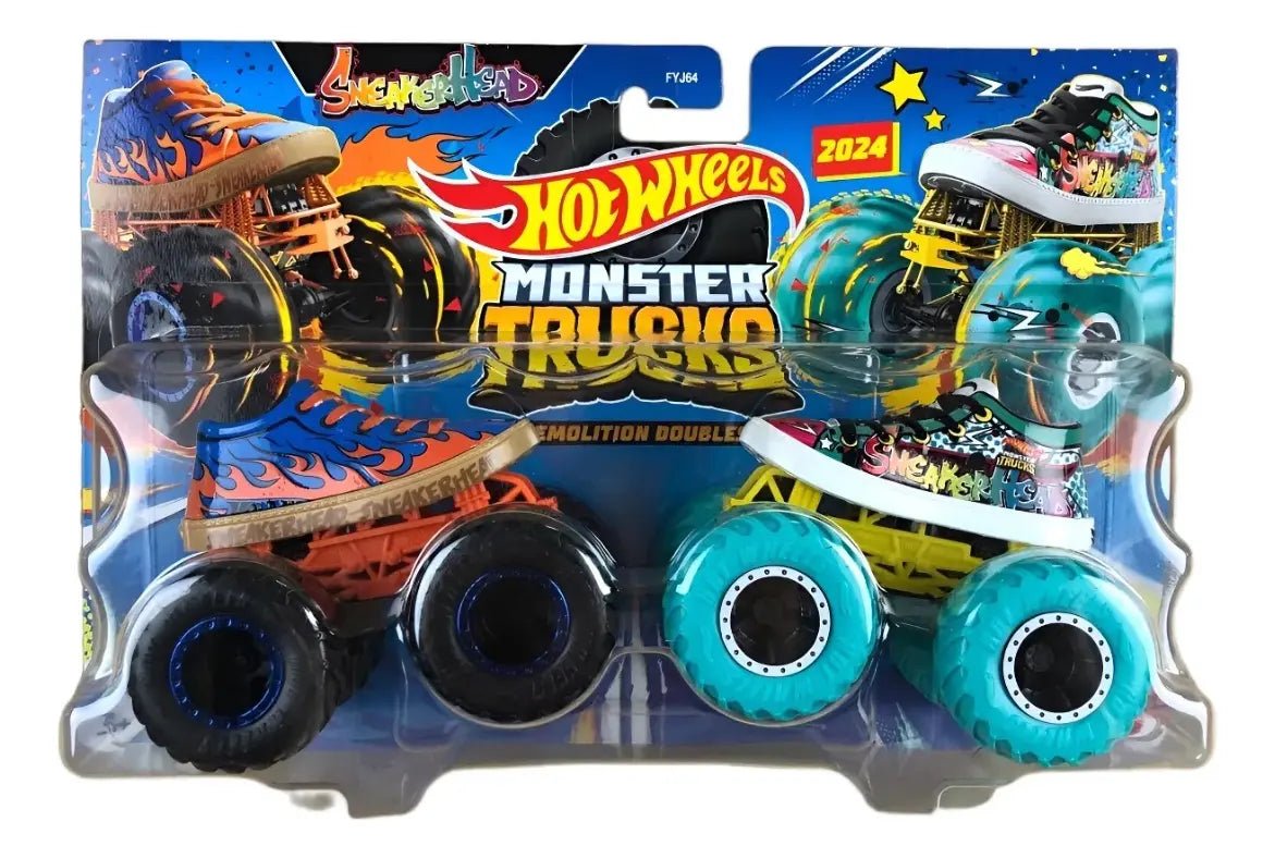 Hot Wheels Monster Trucks Sneakerhead 1:64 Demolition Doubles - Chido Toys