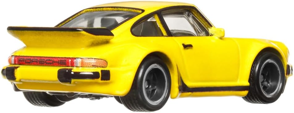Hot Wheels Premium Boulevard Porsche 911 Turbo 930 Amarillo – Colección Real Riders - Chido Toys