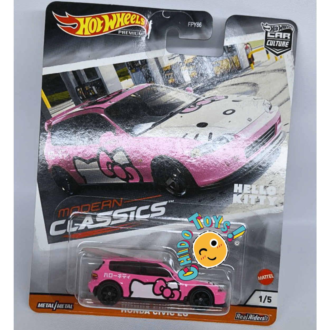 Hot Wheels Premium Honda Civic EG Modern Classics 1/64 con Protector - Chido Toys