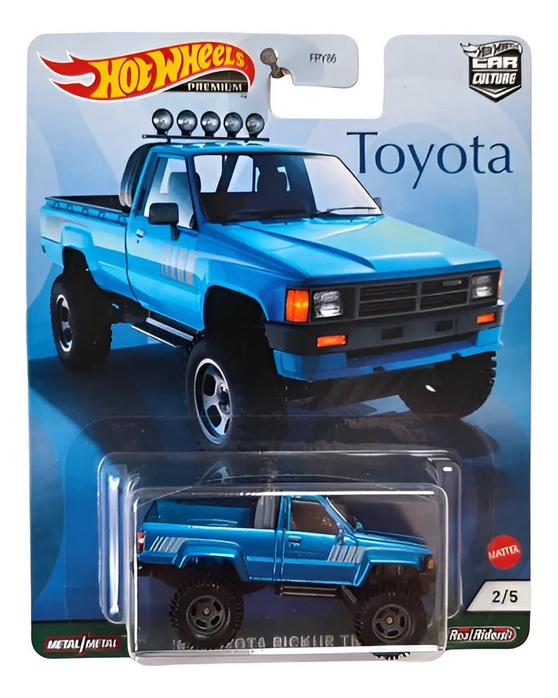 Hot Wheels Premium Toyota Pickup Truck Azul – Car Culture Metal/Metal Real Riders - Chido Toys