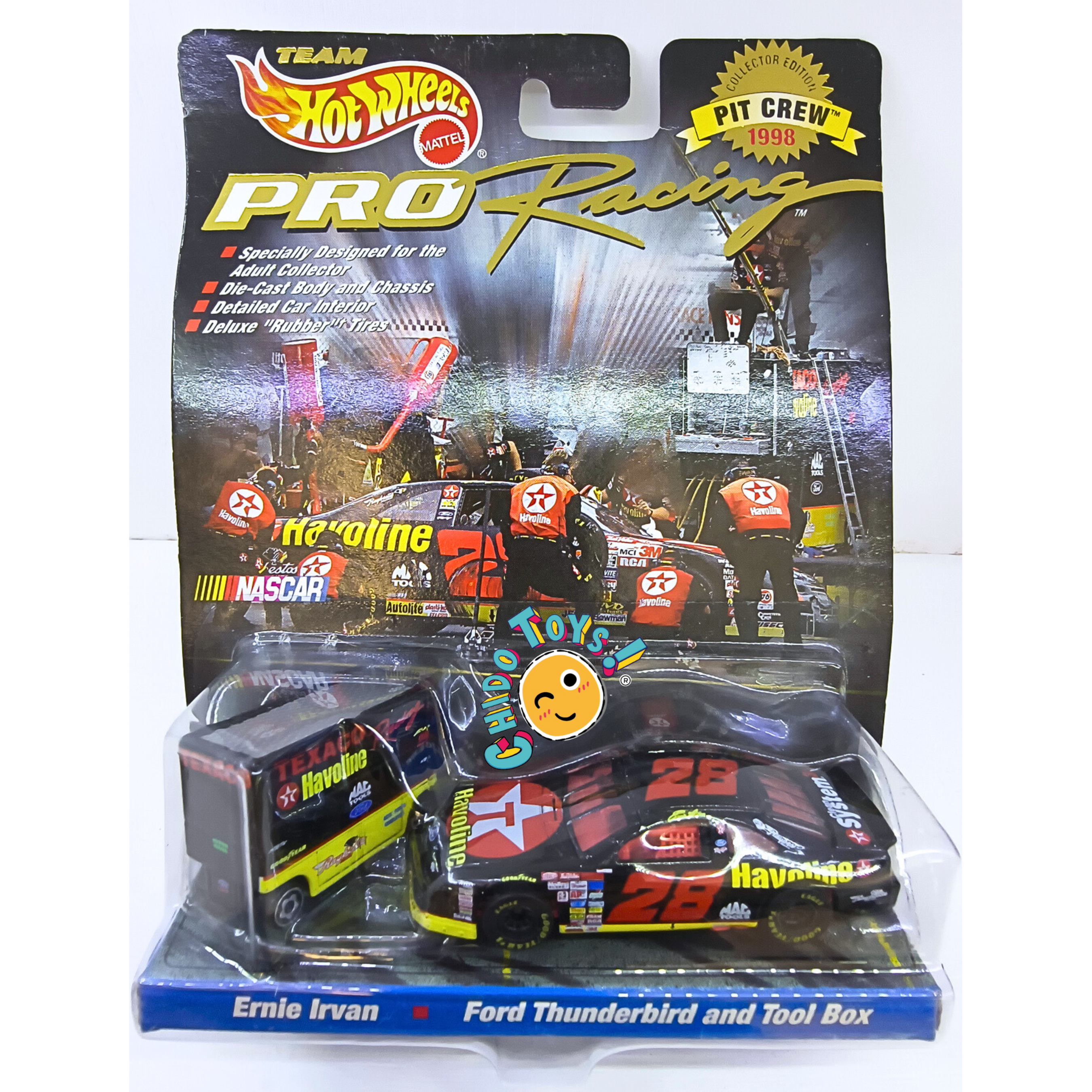 Hot Wheels Pro Racing Ford Thunderbird 1:64 Pit Crew 1998 - Chido Toys