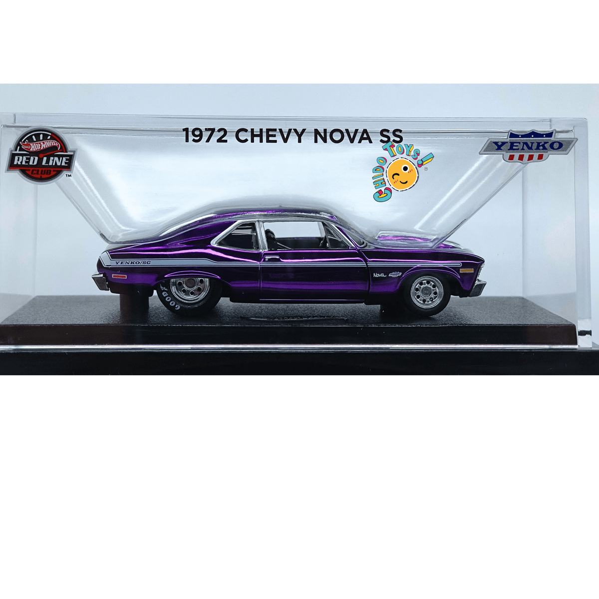 Hot Wheels RLC 1972 Chevy Nova SS Yenko 1:64 Morado Spectraflame - Chido Toys
