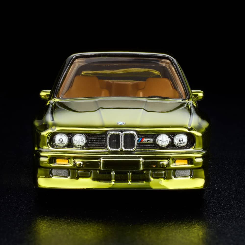 Hot Wheels RLC 1991 BMW M3 E30 1:64 Spectraflame Olive con capelo - Chido Toys