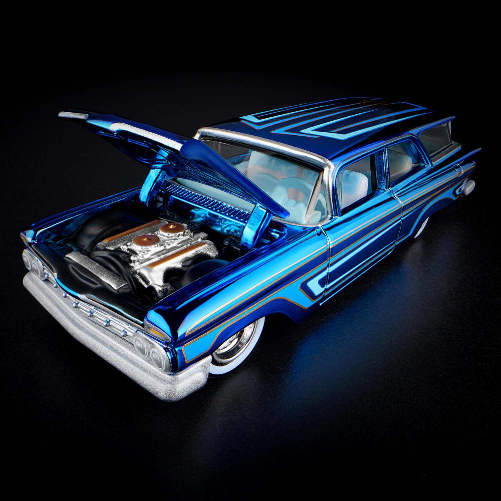 Hot Wheels RLC Chevrolet Brookwood 1959 1:64 Azul Spectraflame - Chido Toys