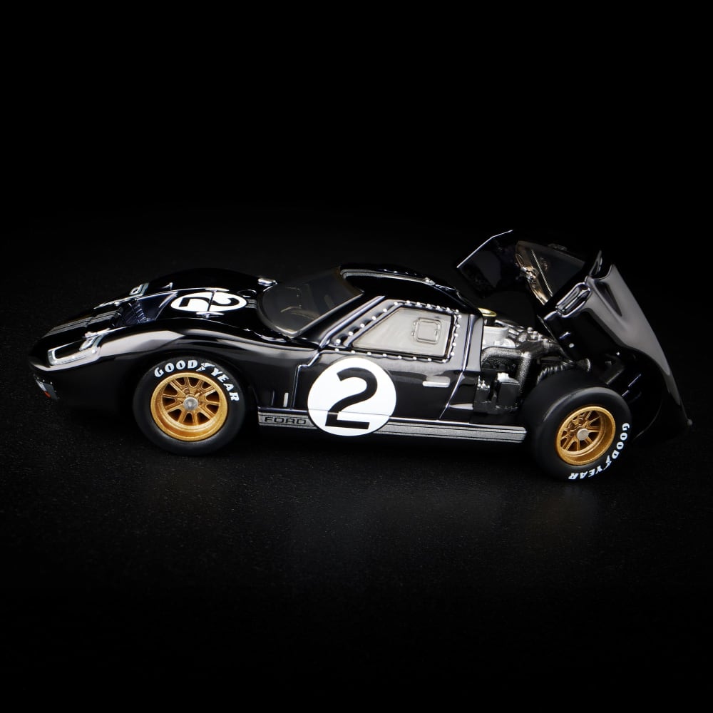 Hot Wheels RLC Ford GT40 MKII 1:64 Negro con Rines Dorados - Chido Toys