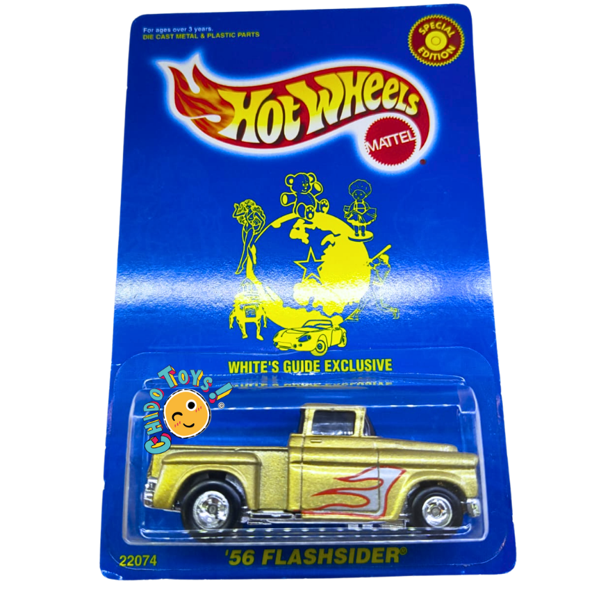 Hot Wheels White's Guide Exclusive Chevy Pickup 56' 1:64 Dorada - Chido Toys