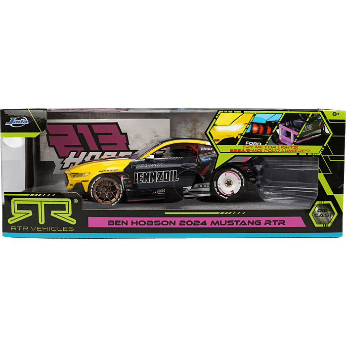 Jada Ben Hobson 2024 Ford Mustang RTR 1:24 Luces LED - Chido Toys