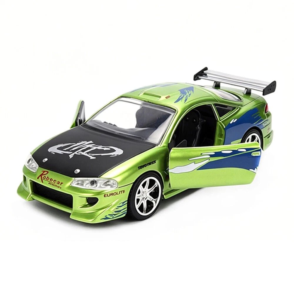 Jada Brian’s Mitsubishi Eclipse 1:32 Fast & Furious Verde - Chido Toys