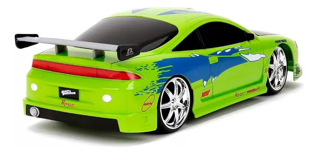 Jada Brian’s Mitsubishi Eclipse R/C escala 1:16 verde Turbo Boost - Chido Toys