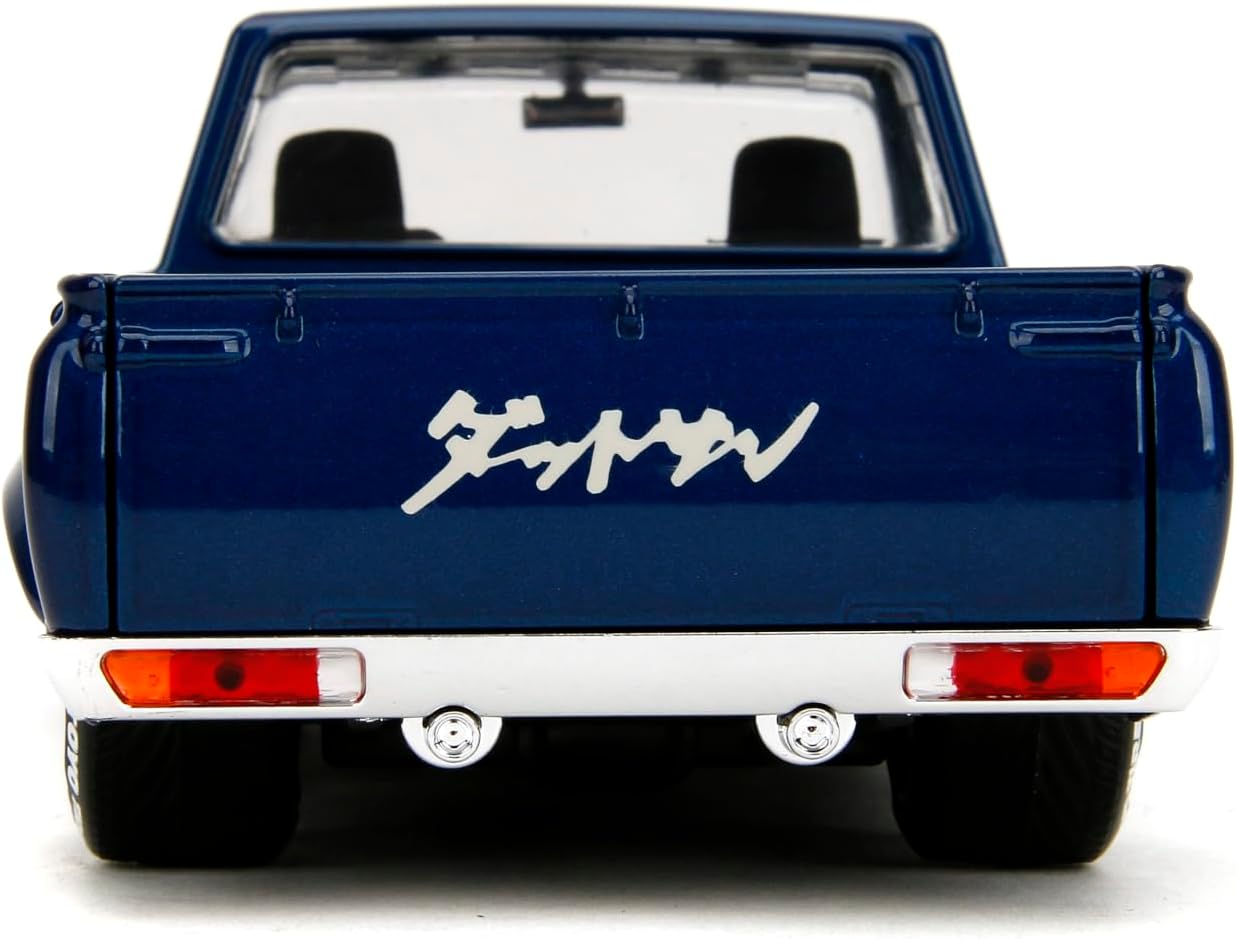 Jada Datsun 620 Pickup JDM Tuners 1:24 azul con aperturas - Chido Toys