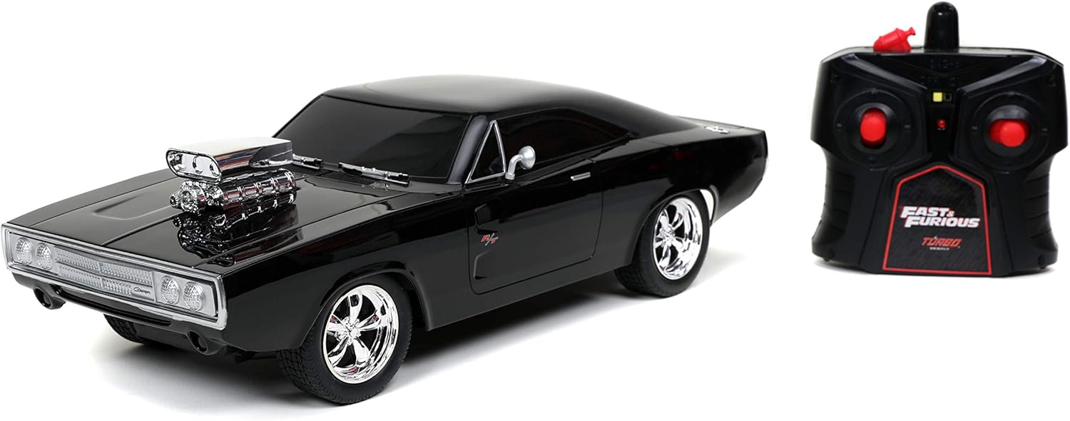 Jada Dodge Charger R/T R/C escala 1:16 negro supercargado - Chido Toys