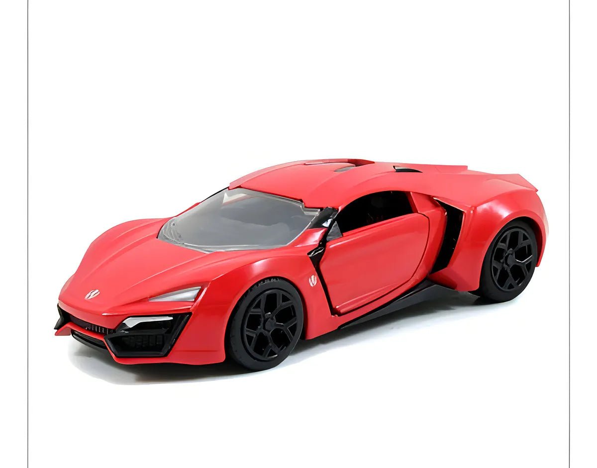 Jada Fast & Furious Lykan Hypersport 1:32 rojo, puertas funcionales - Chido Toys