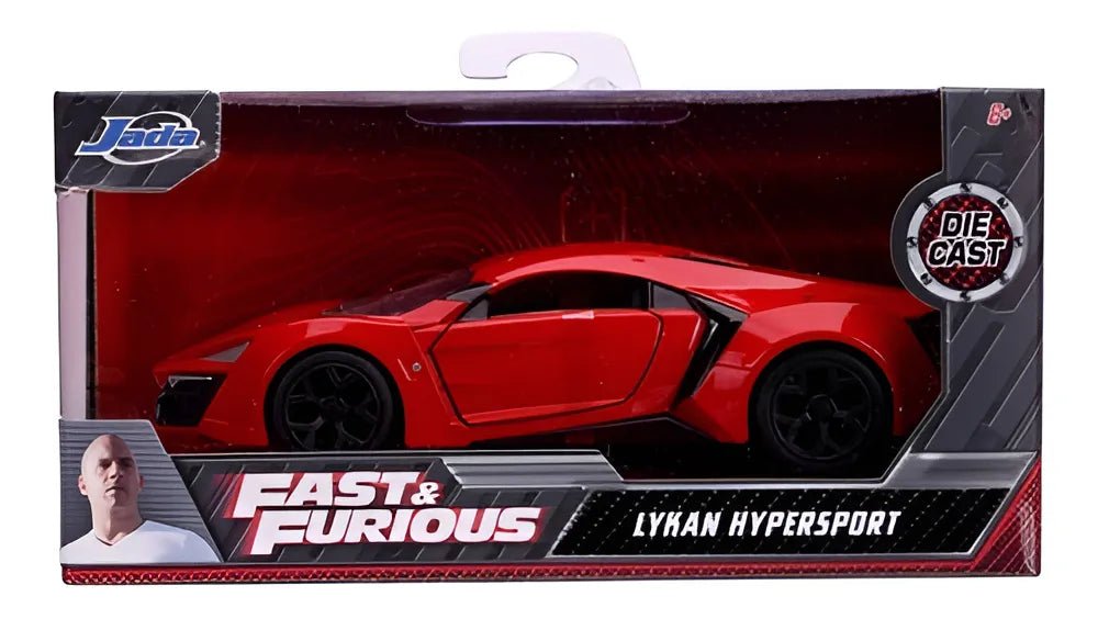 Jada Fast & Furious Lykan Hypersport 1:32 rojo, puertas funcionales - Chido Toys