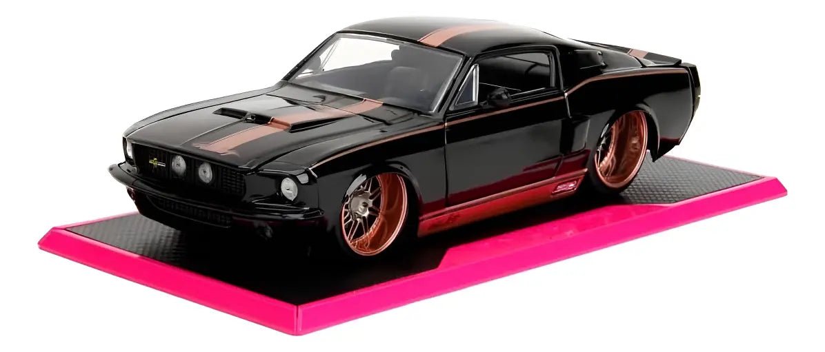 Jada Pink Slips Shelby GT500 1967 1:24 Negro con rines Rose Gold - Chido Toys