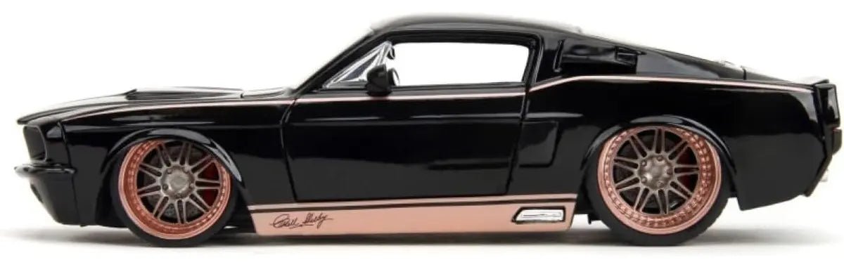 Jada Pink Slips Shelby GT500 1967 1:24 Negro con rines Rose Gold - Chido Toys