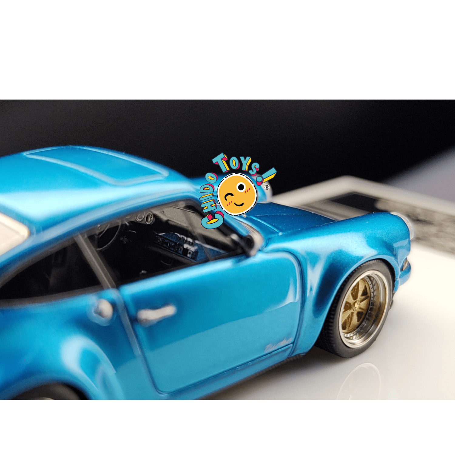 Kaege Retro Turbo Electroplated light blue – MY64 1:64 - Chido Toys
