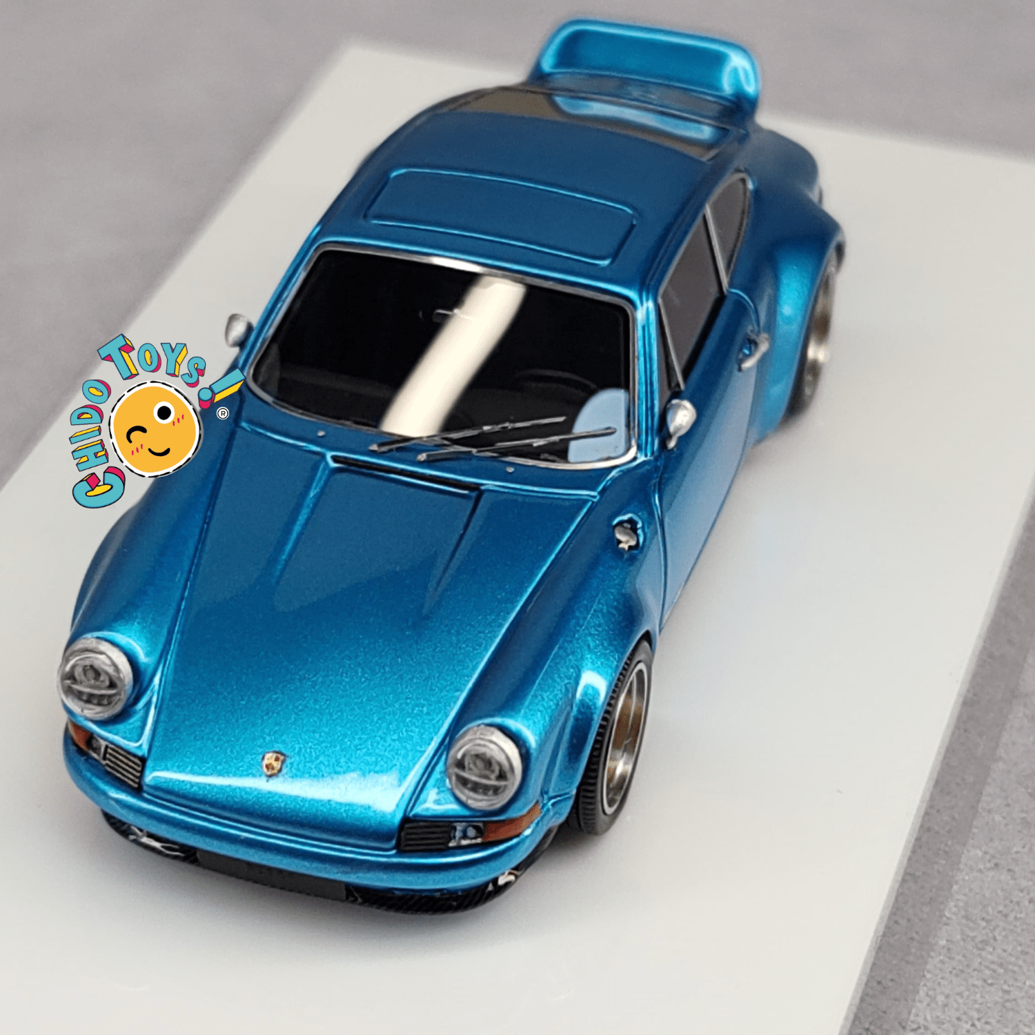 Kaege Retro Turbo Electroplated light blue – MY64 1:64 - Chido Toys