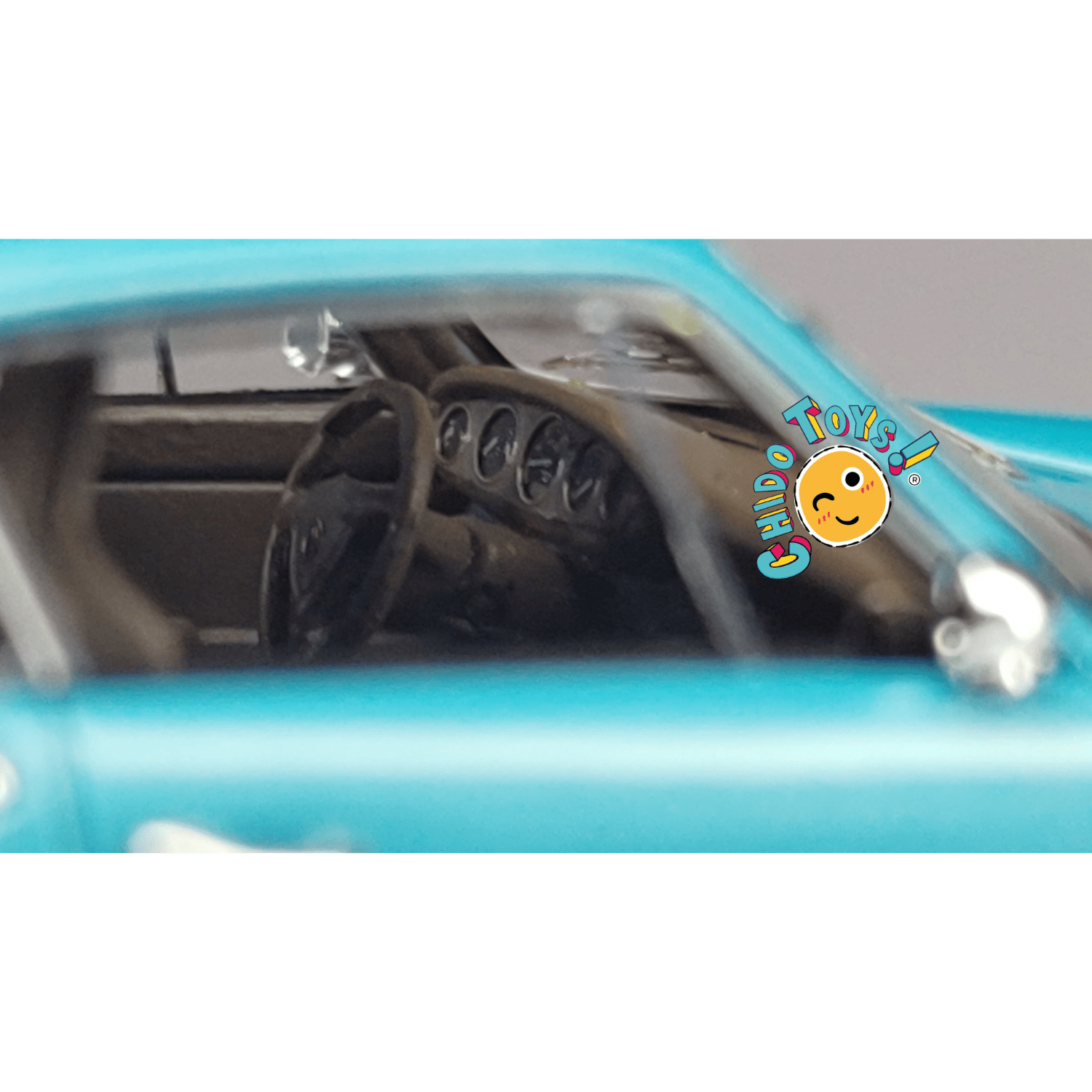 Kaege Retro Turbo Ipanema blue metallic – MY64 1:64 (Edición Limitada 199 Piezas) - Chido Toys