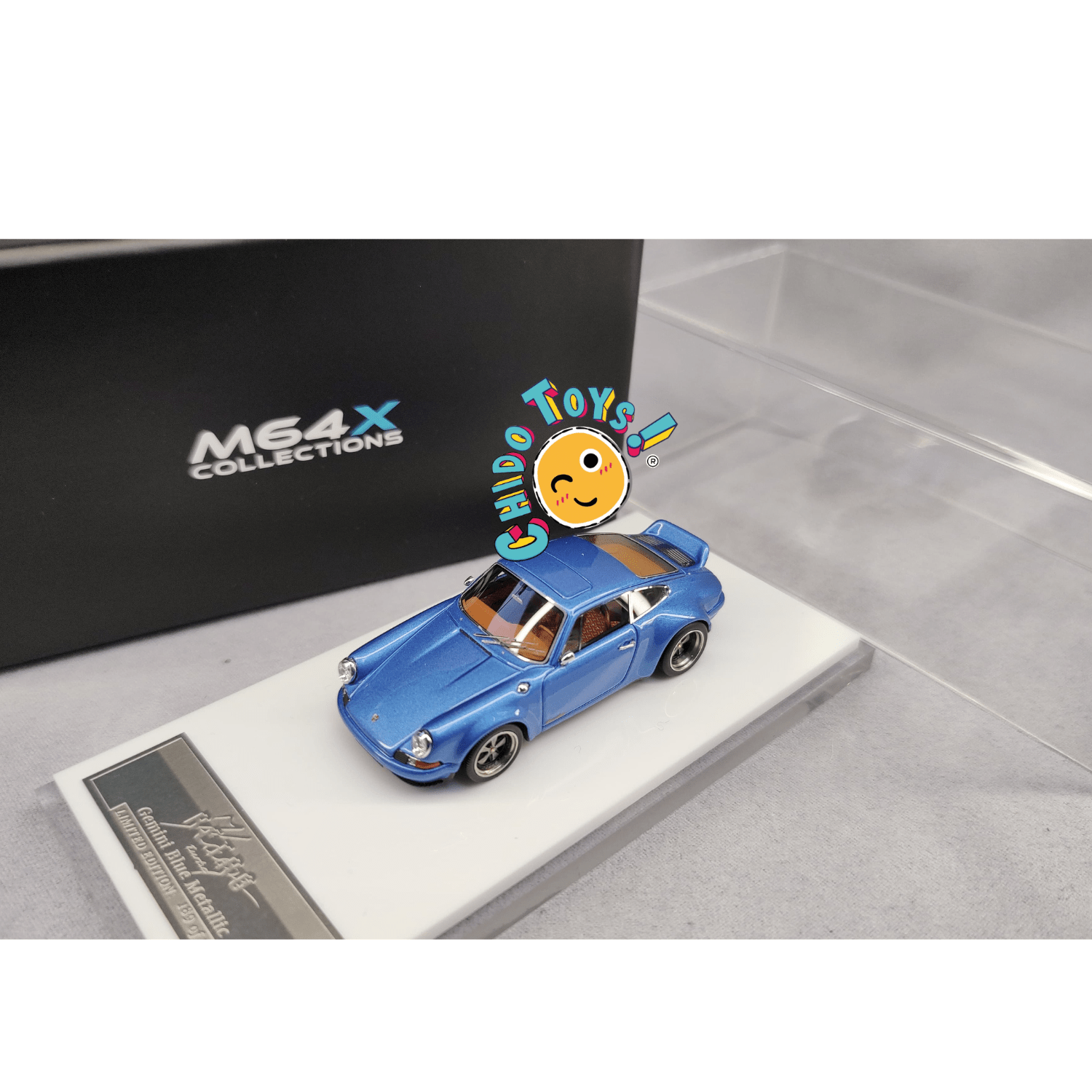 Kaege Retro Turbo Kaege Retro Turbo Gemini Blue Metallic – MY64 1:64 - Chido Toys