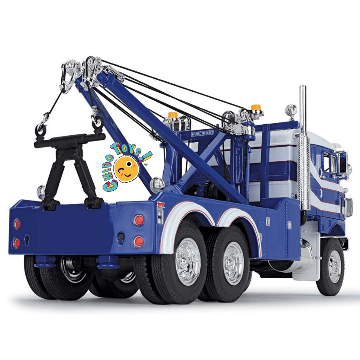 Kenworth W900 Tow Truck a escala 1:34 – Grúa clásica de colección en metal - Chido Toys