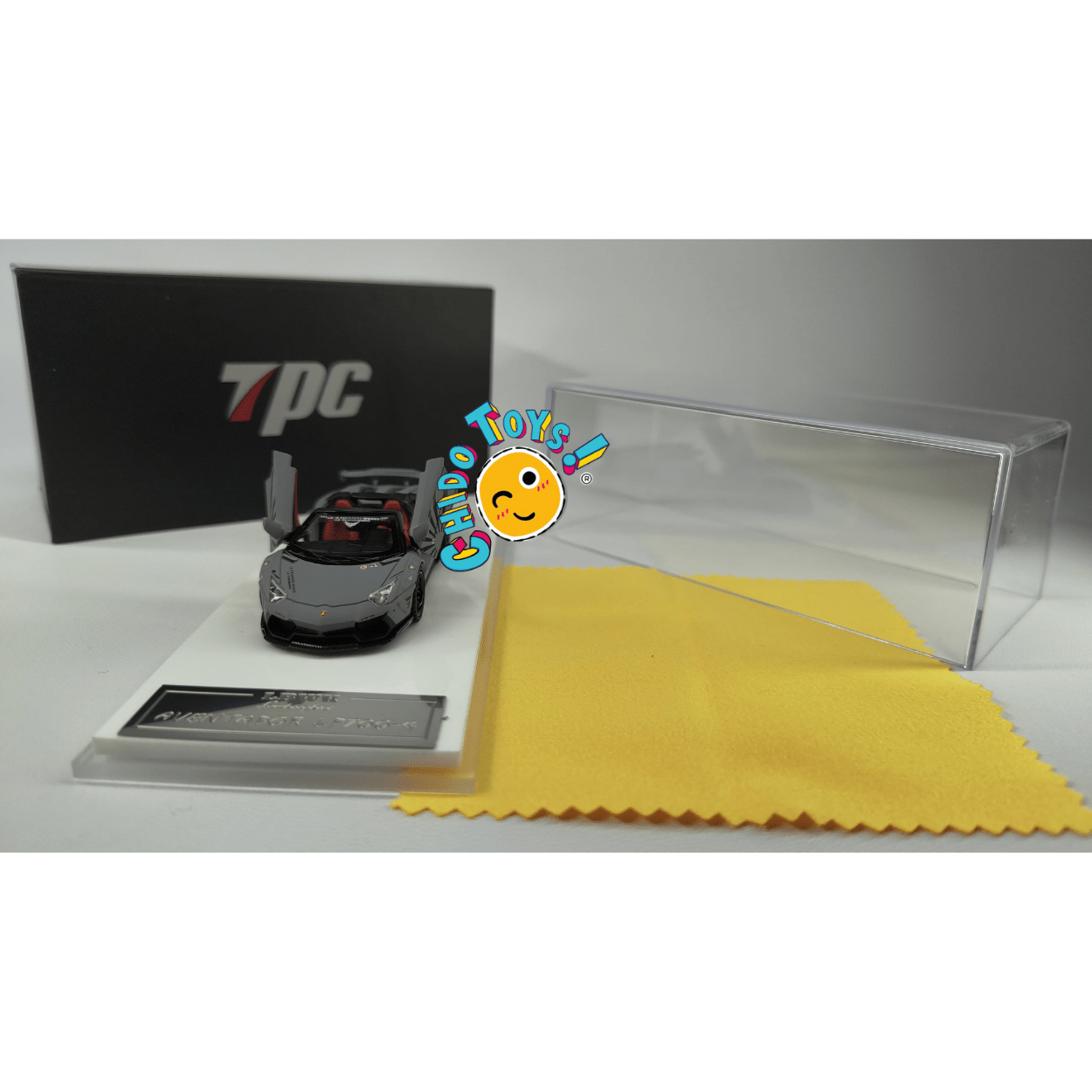 Lamborghini Aventador LP700 - 4 LB★Works Combat Gray Mate 1:64 TPC - Chido Toys