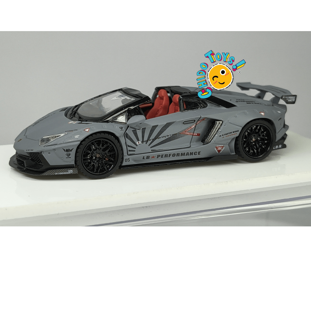 Lamborghini Aventador LP700 - 4 LB★Works Combat Gray Mate 1:64 TPC - Chido Toys