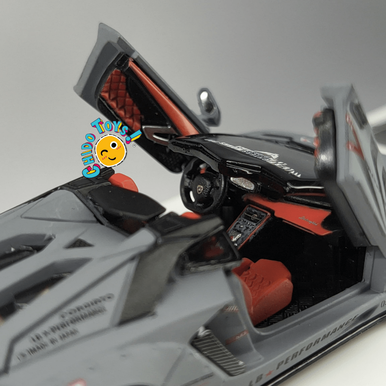 Lamborghini Aventador LP700 - 4 LB★Works Combat Gray Mate 1:64 TPC - Chido Toys