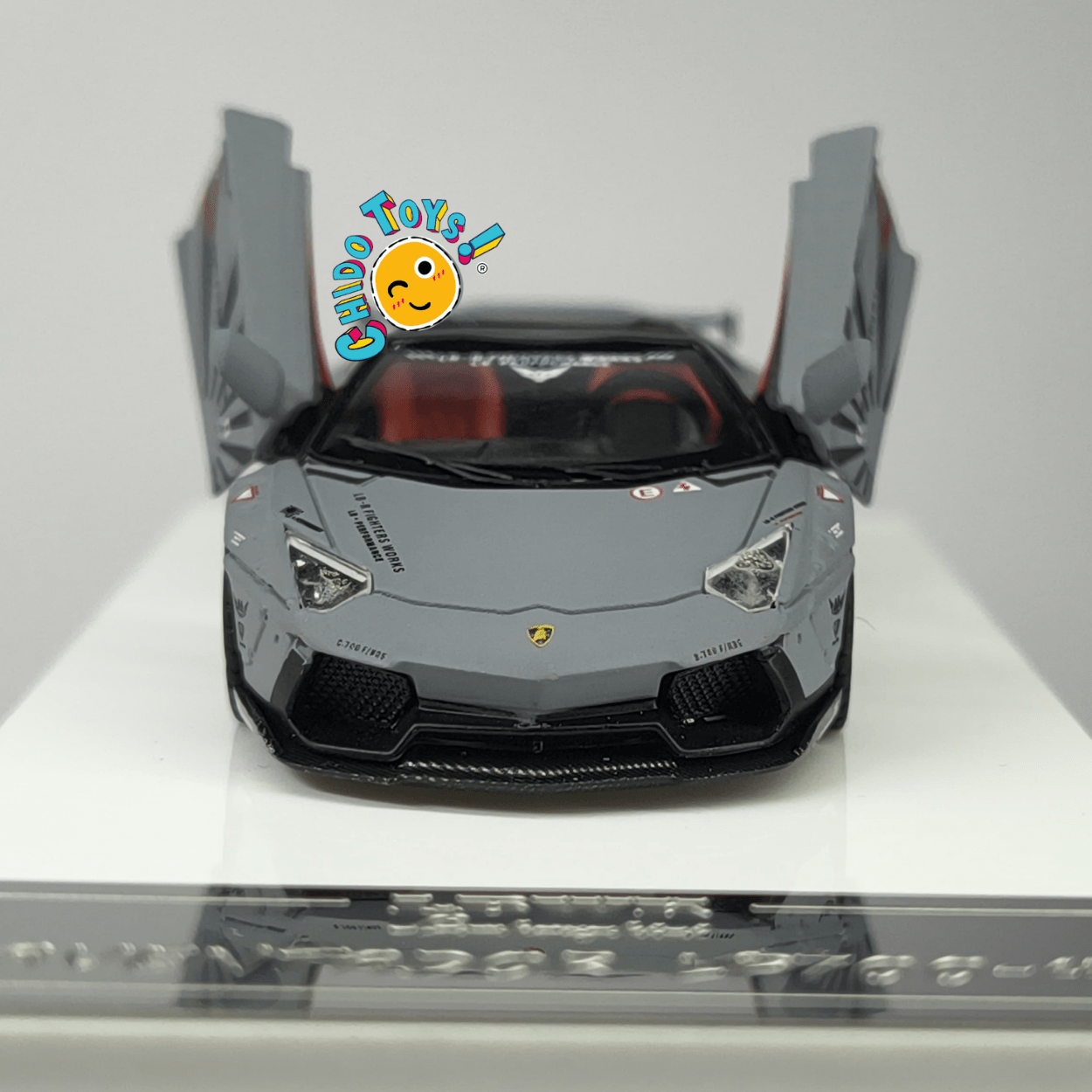 Lamborghini Aventador LP700 - 4 LB★Works Combat Gray Mate 1:64 TPC - Chido Toys