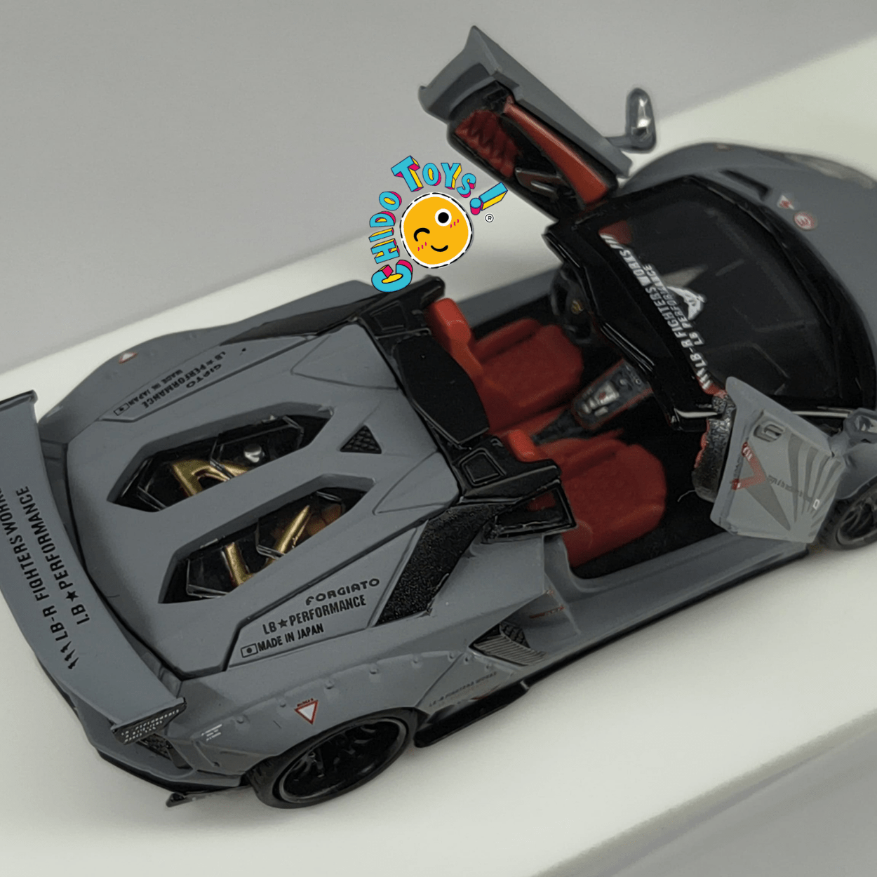 Lamborghini Aventador LP700 - 4 LB★Works Combat Gray Mate 1:64 TPC - Chido Toys