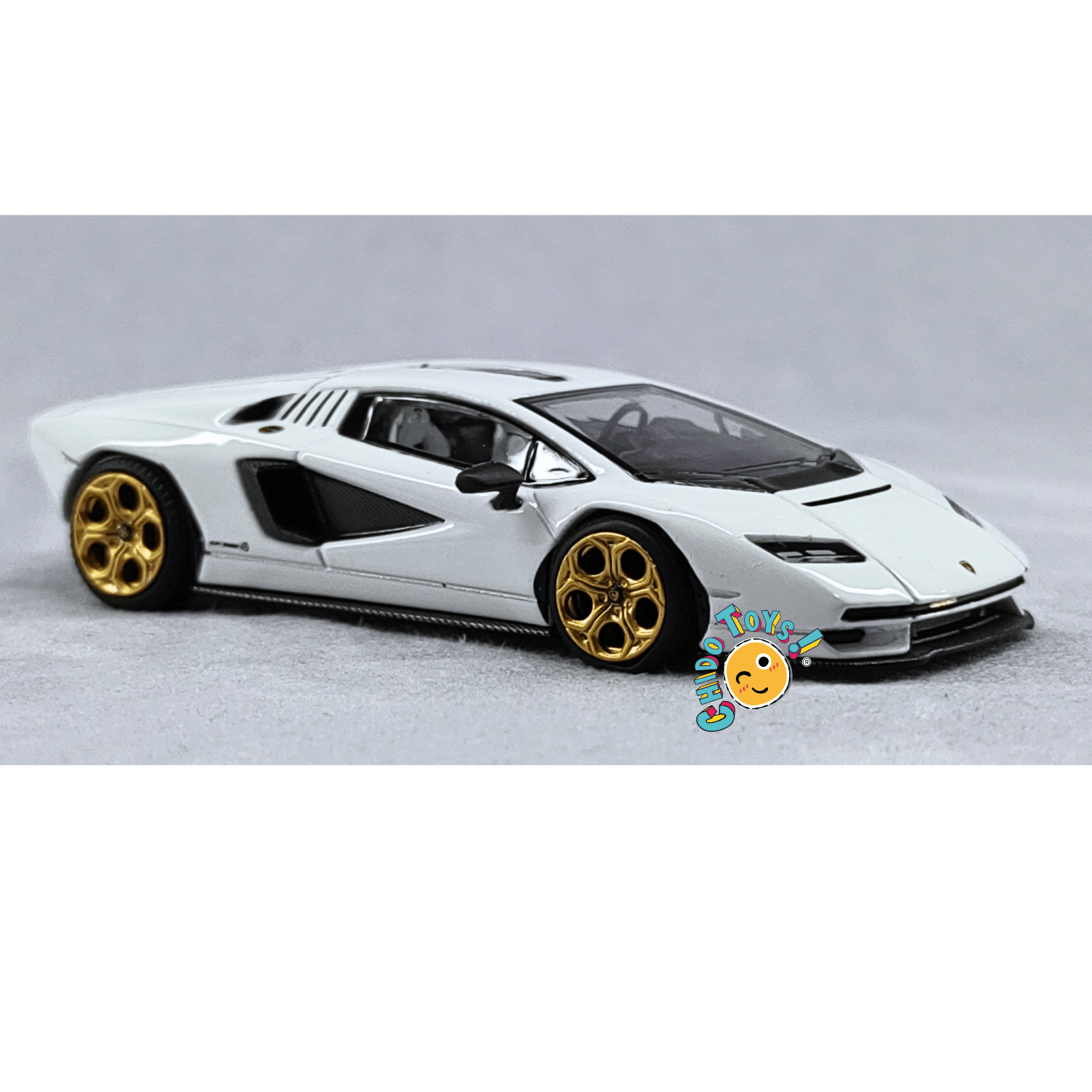 Lamborghini Countach LPI 800 - 4 1:64 de PopRace – Metal, Llantas de Goma y Capó Funcional - Chido Toys