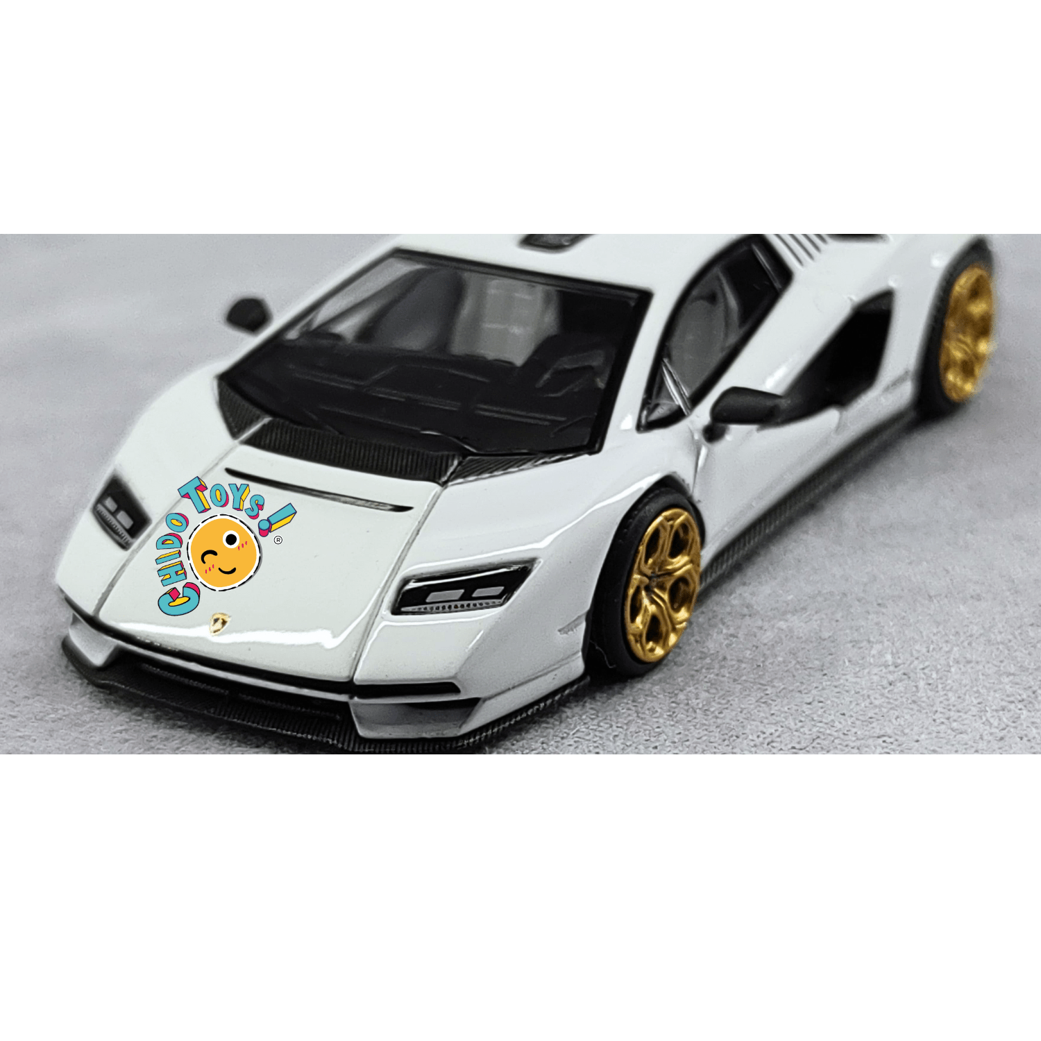 Lamborghini Countach LPI 800 - 4 1:64 de PopRace – Metal, Llantas de Goma y Capó Funcional - Chido Toys