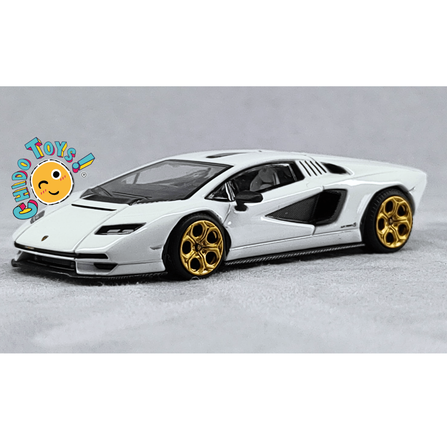 Lamborghini Countach LPI 800 - 4 1:64 de PopRace – Metal, Llantas de Goma y Capó Funcional - Chido Toys