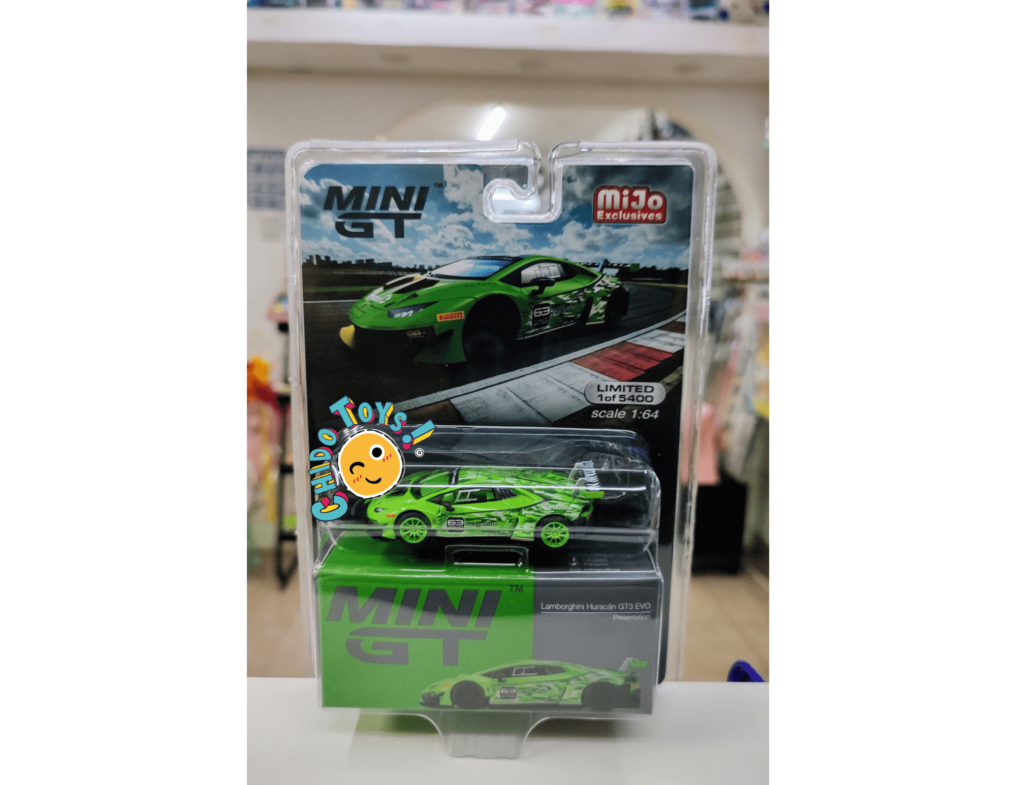 Lamborghini Huracán GT3 EVO CHASE – Mini GT 1:64 (Edición Exclusiva) - Chido Toys