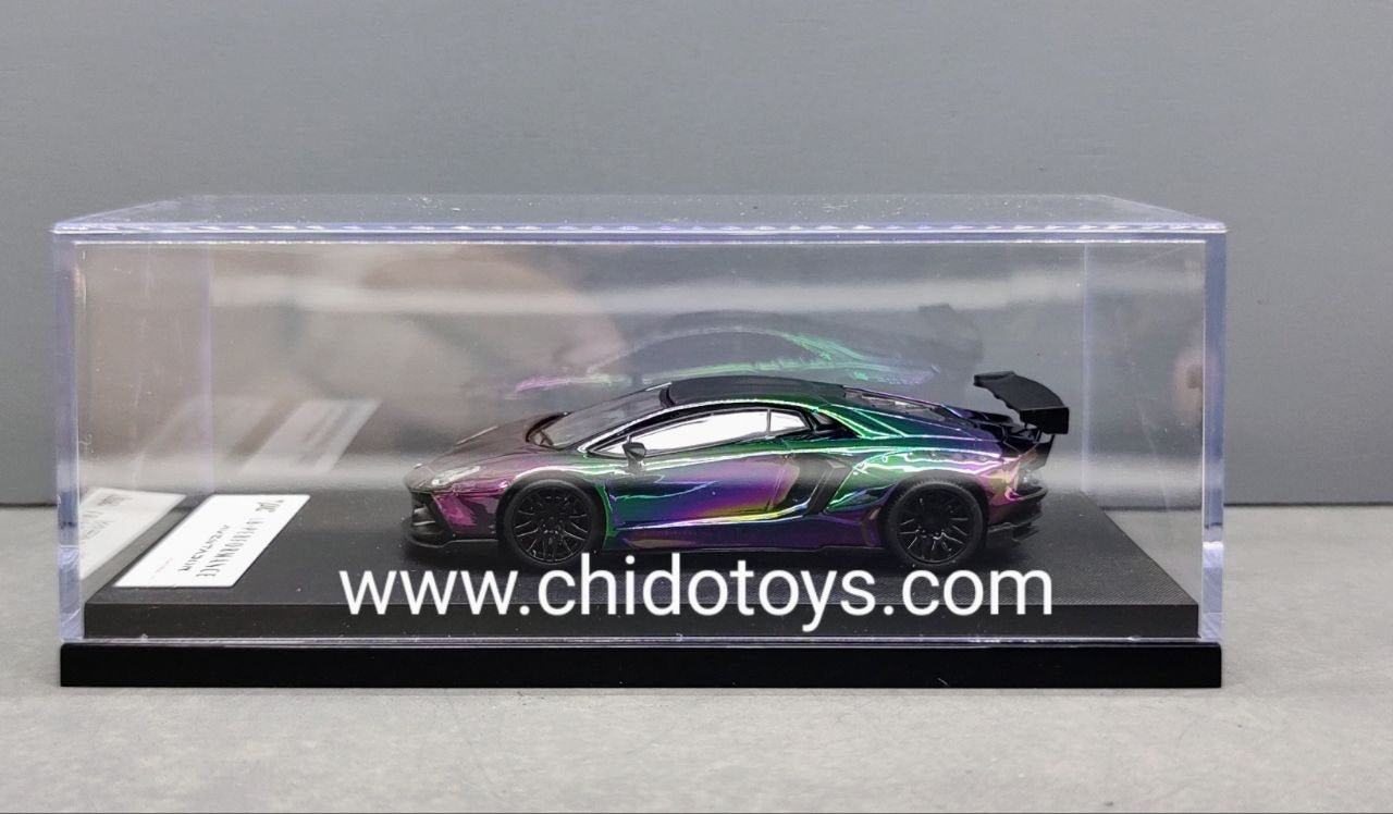 Lamborghini LB700 Purple – TPC Liberty Walk 1:64 (Edición Limitada a 399 Piezas) - Chido Toys