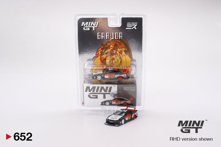 LB - Super Silhouette Nissan SILVIA (S15) “GARUDA” 1:64 – MINI GT x MIZU Diecast - Chido Toys