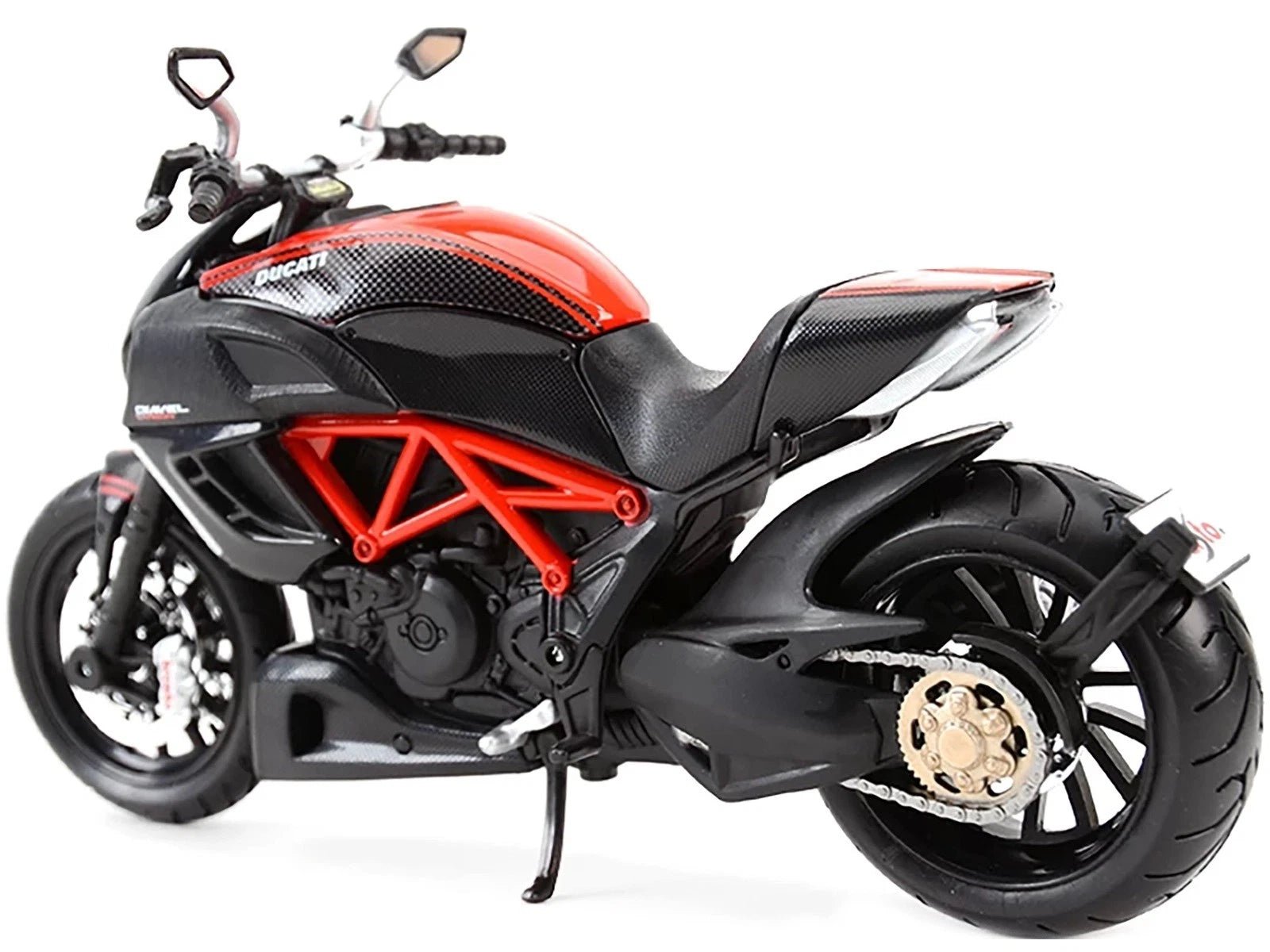 Maisto Ducati Diavel 1:12 Negra con Chasis Rojo - Chido Toys