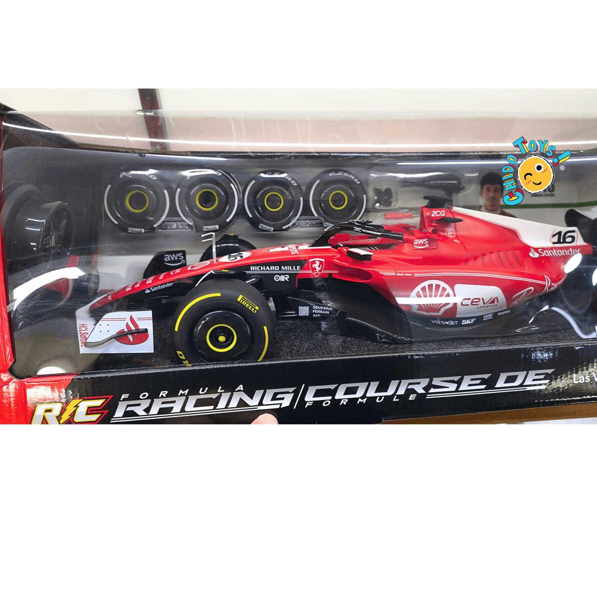 Maisto Tech R/C Ferrari SF-23 Las Vegas GP 2023 1:10 Charles Leclerc #16 - Chido Toys