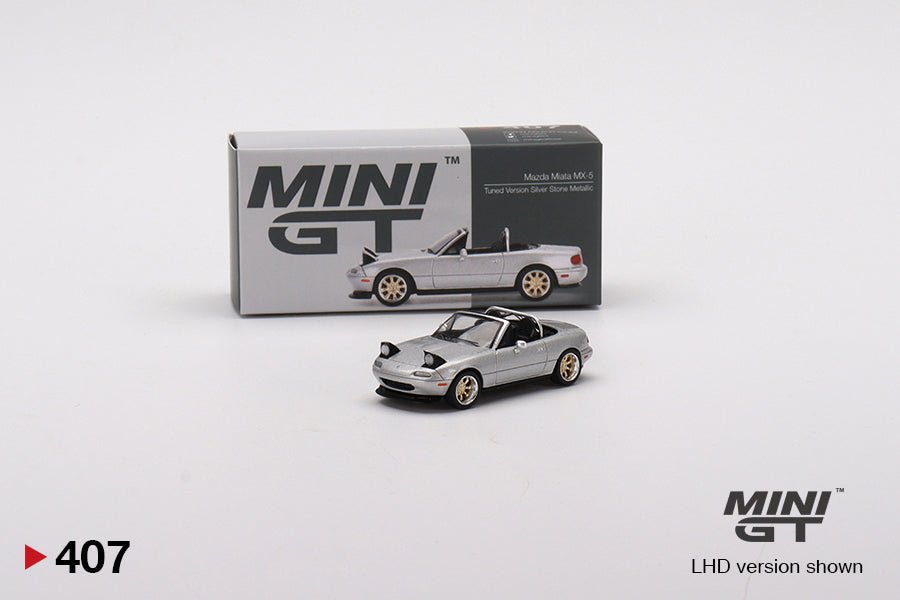 Mazda Miata MX - 5 Tuned Version Plata Piedra Metálico – 1:64 - Chido Toys