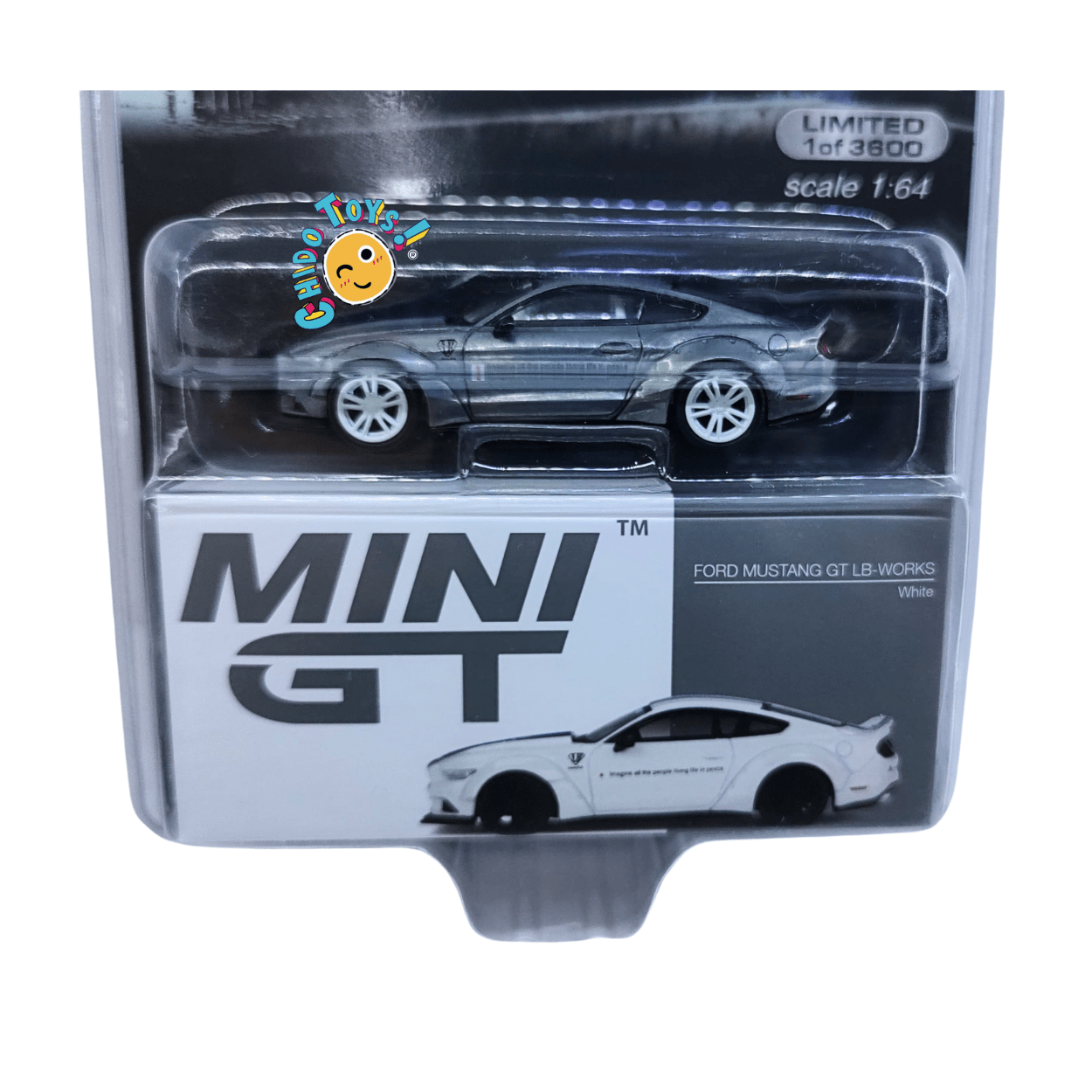 Mini GT CHASE 646 Ford Mustang GT LB - Works 1:64 | Edición limitada - Chido Toys