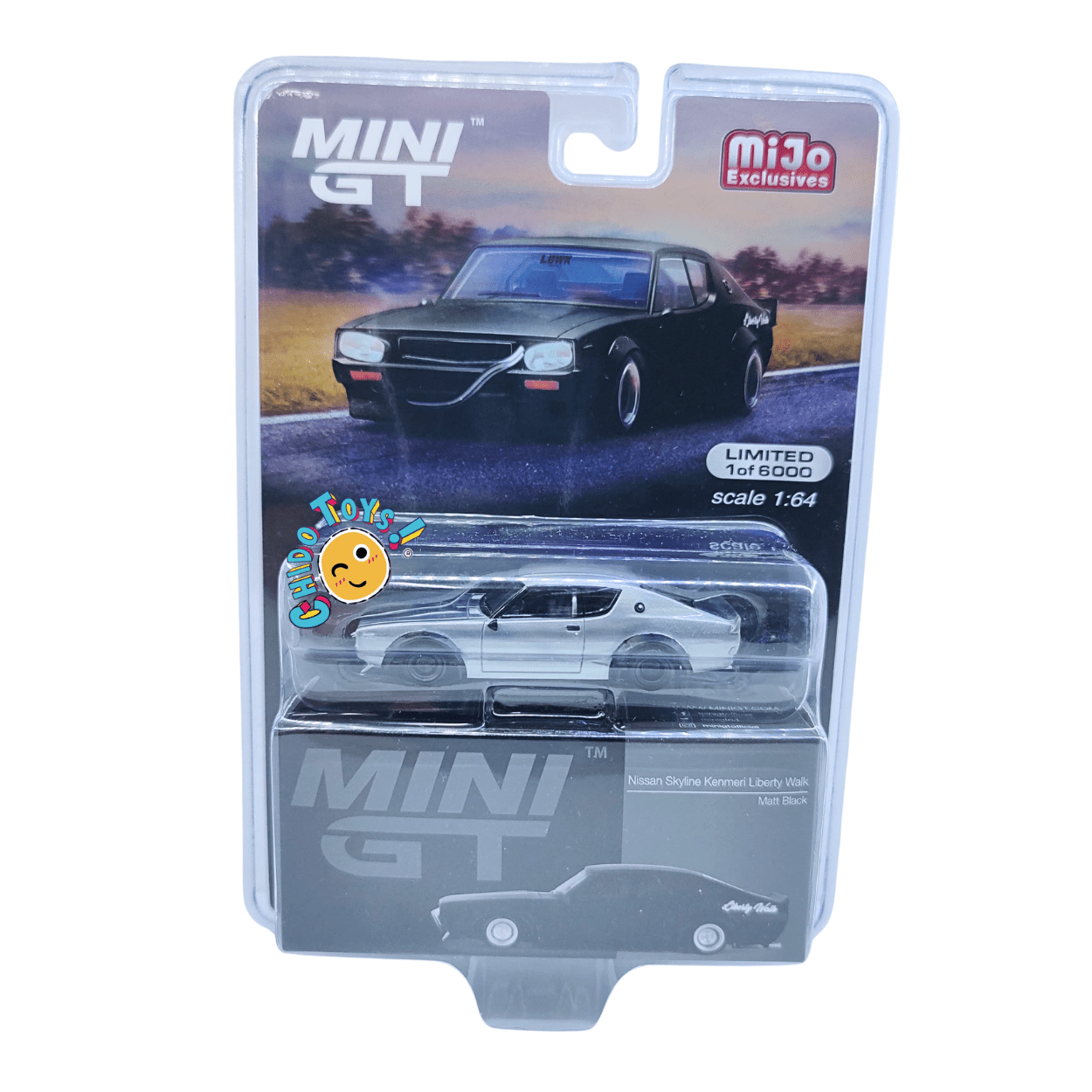 Mini GT CHASE Nissan Skyline Kenmeri Liberty Walk 655 – Escala 1:64, edición limitada - Chido Toys