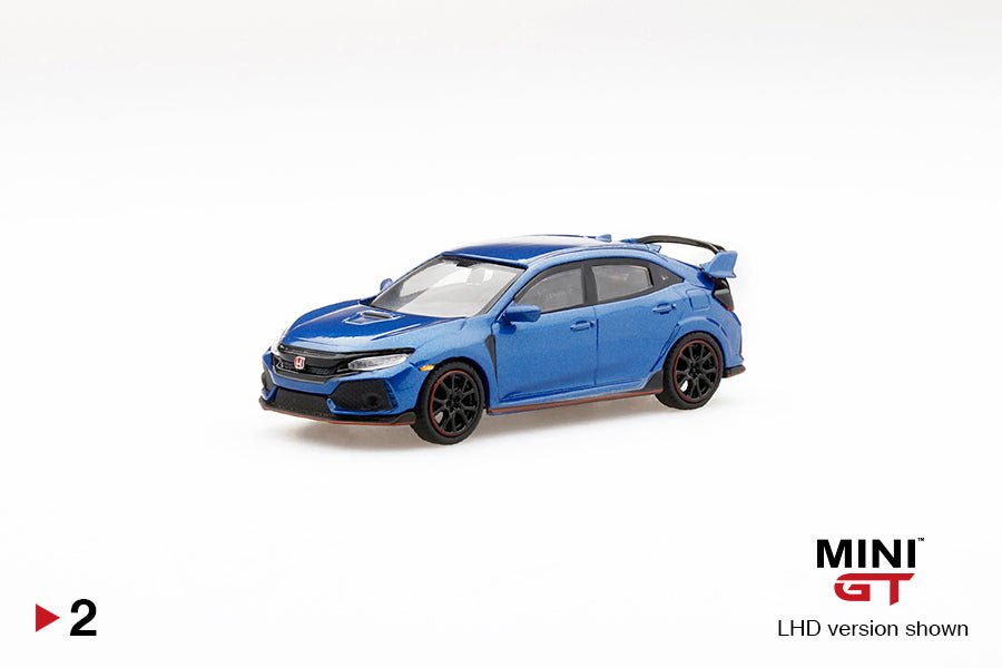 Mini GT Honda Civic Type R FK8 1:64 Aegean Blue edición limitada 6,000 piezas - Chido Toys