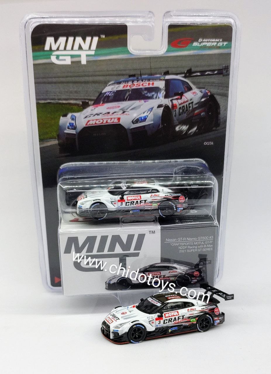 Mini GT Nissan GT - R Nismo GT500 3 1:64 CRAFTSPORTS MOTUL - Chido Toys