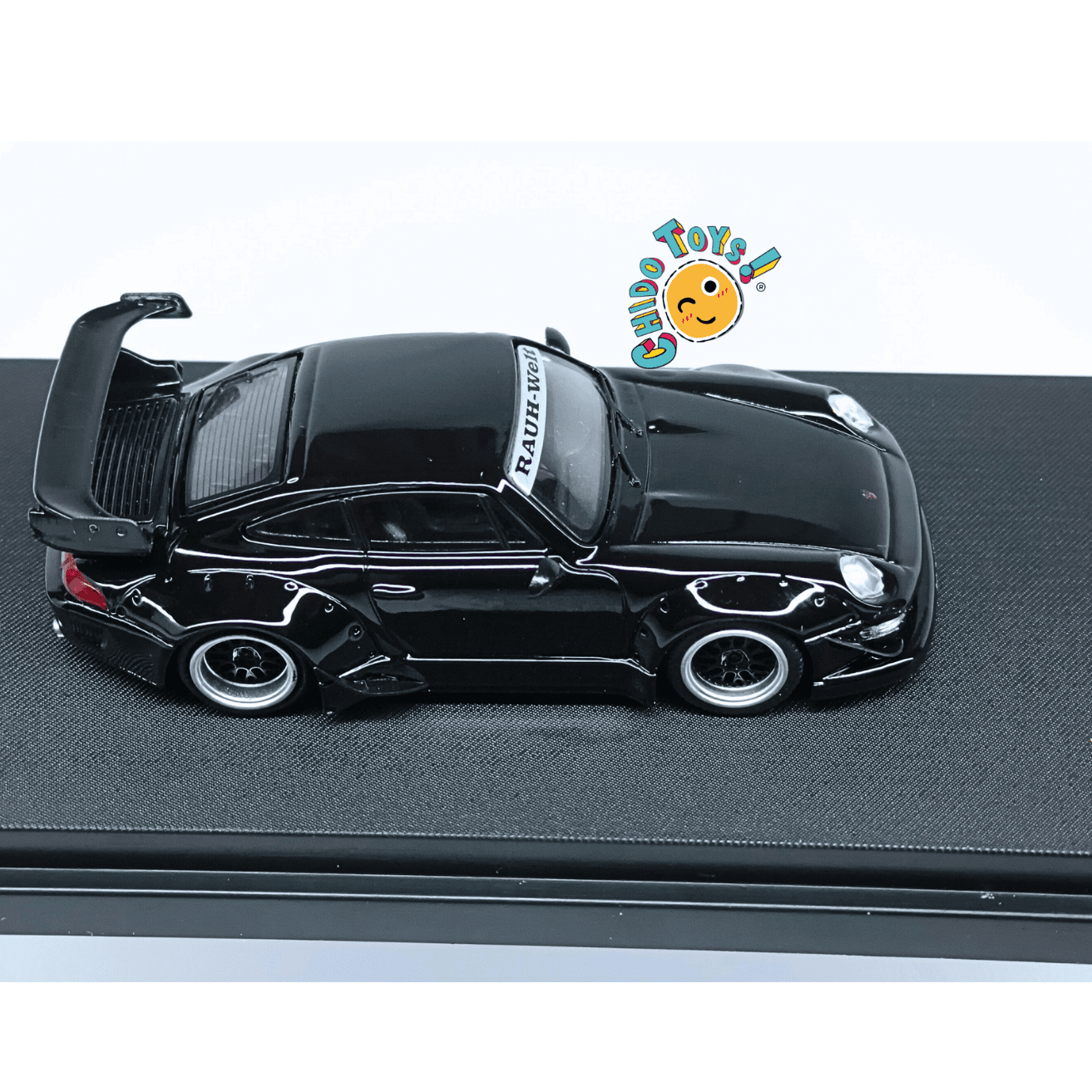 Mini Station Porsche 911 RWB Black Bird 1:64 edición limitada - Chido Toys