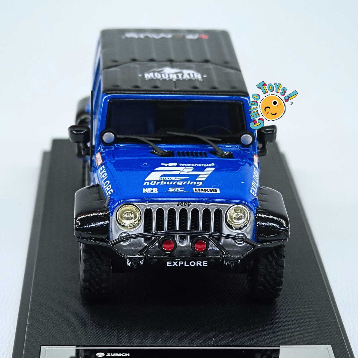 Mini Station set Jeep + Subaru STI 1:64 con remolque y capelo - Chido Toys