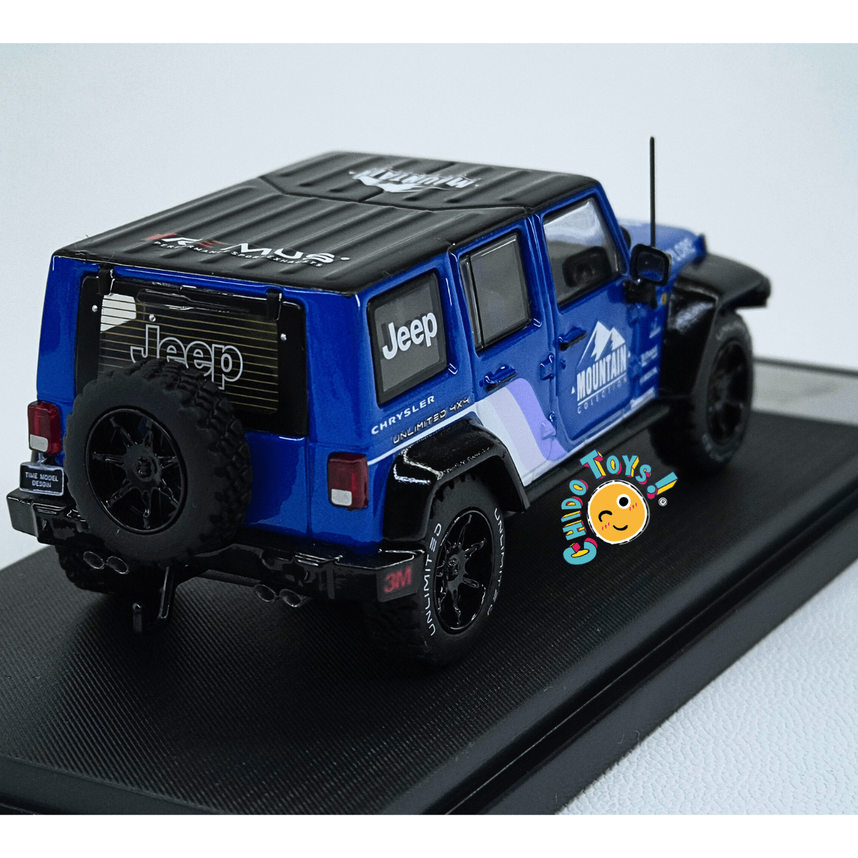 Mini Station set Jeep + Subaru STI 1:64 con remolque y capelo - Chido Toys