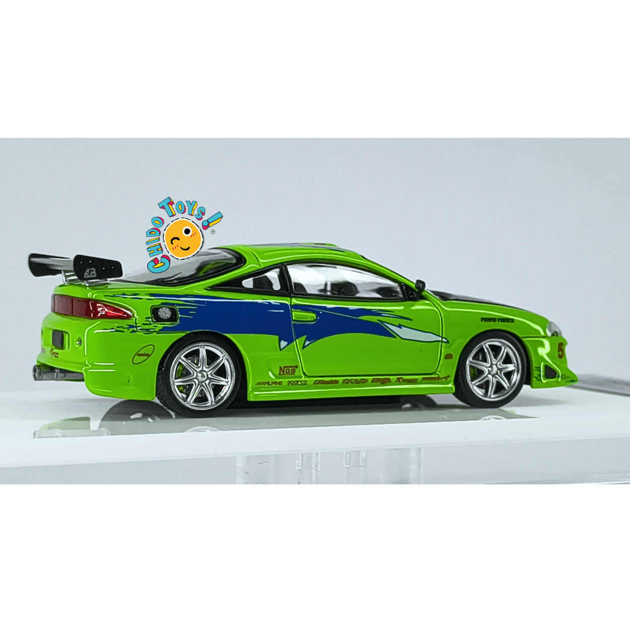 Mitsubishi Eclipse Verde 1:64 – Fast & Speed, Detallado Premium - Chido Toys