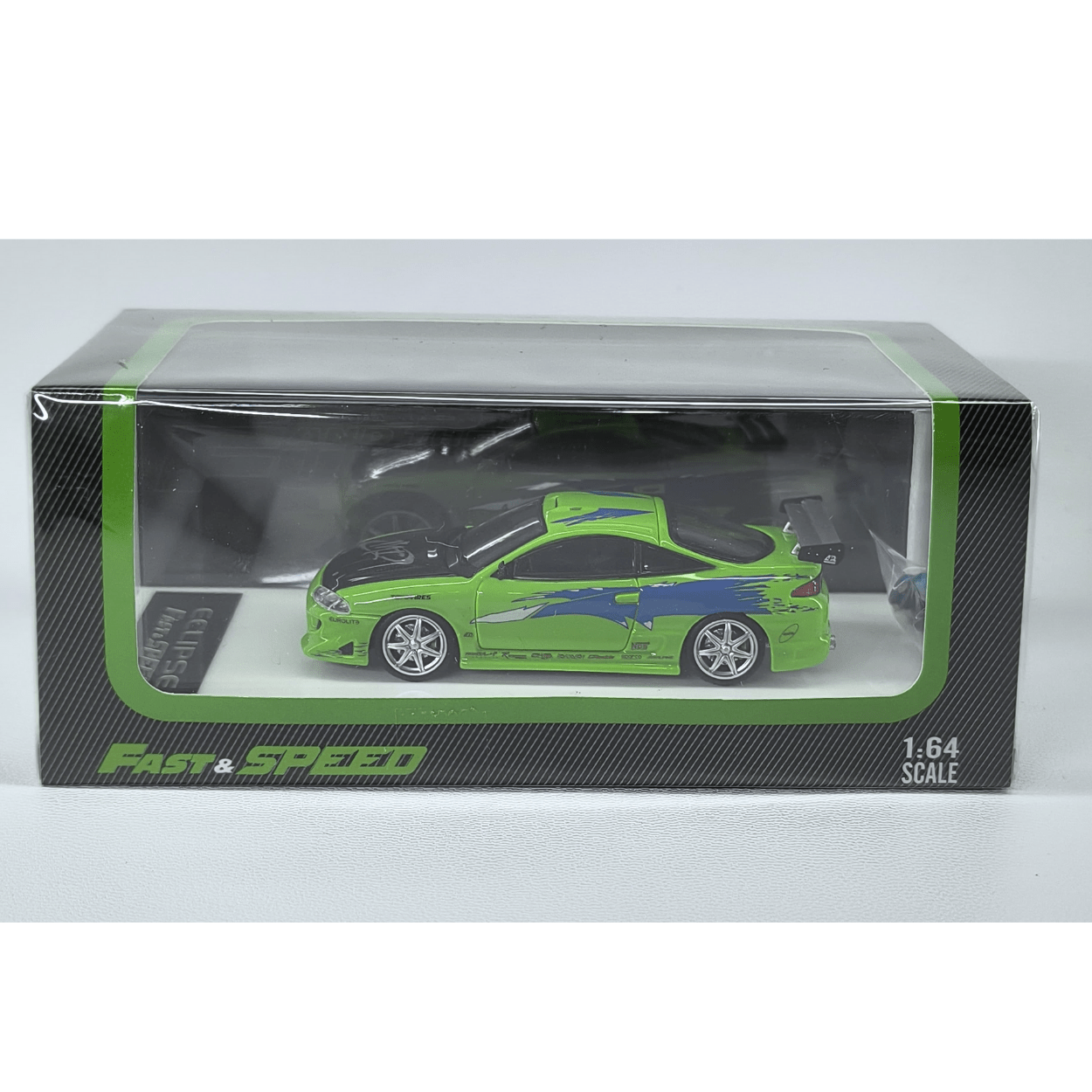 Mitsubishi Eclipse Verde 1:64 – Fast & Speed, Detallado Premium - Chido Toys