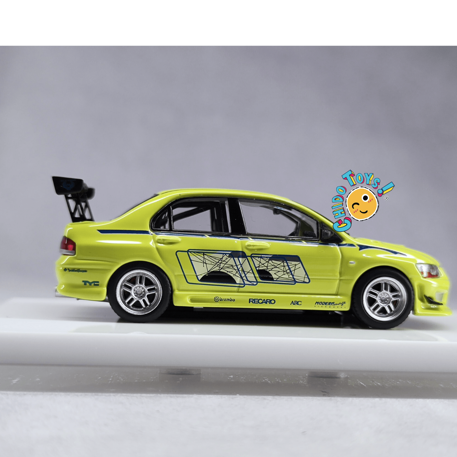 Mitsubishi Lancer Evolution VII | Fast & Speed 1:64 con figura - Chido Toys